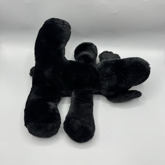 Vintage Black Labrador Puppy Dog Plush 12" Stuffed Animal NO TAGS - Picture 6 of 10